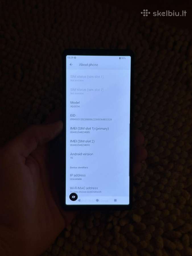Sony Xperia 5 V Xq-de54 - nuotraukos Nr. 3