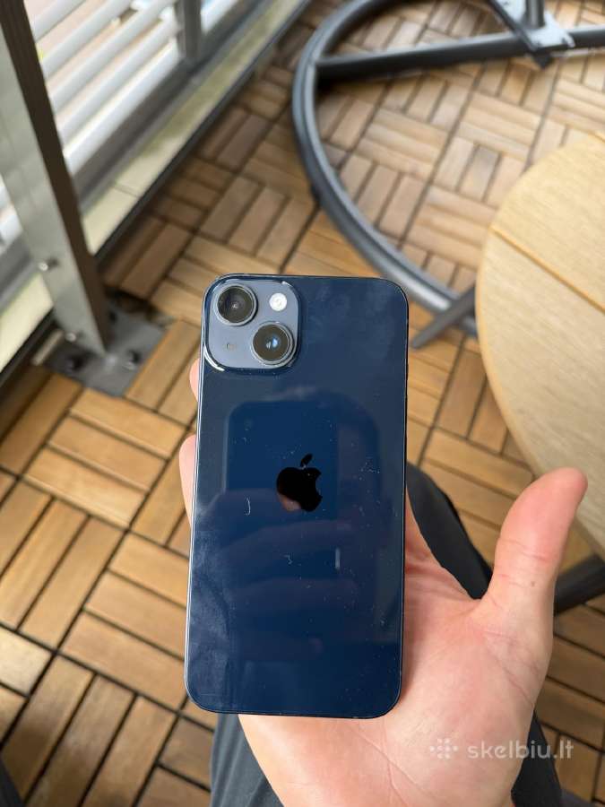 iPhone 14 melynas 128gb (86% baterija) - nuotraukos Nr. 3