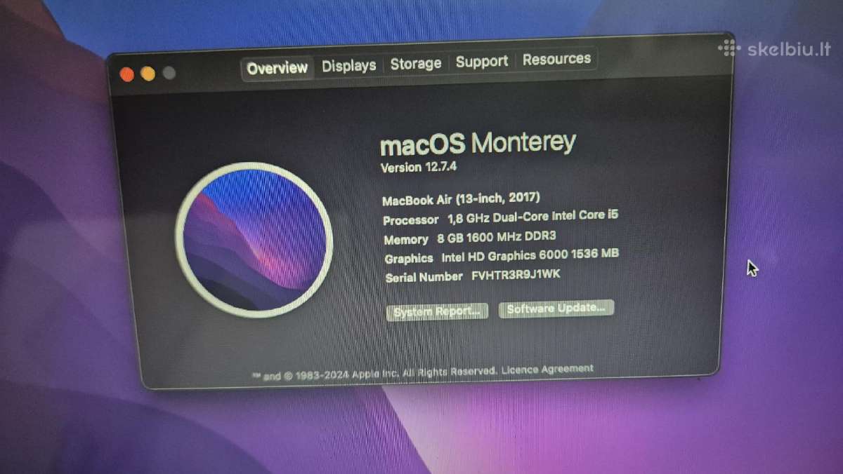 MacBook Air 13" 2017 - nuotraukos Nr. 4