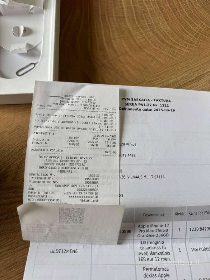 iPhone 17 pto max 256gb - nuotraukos Nr. 3