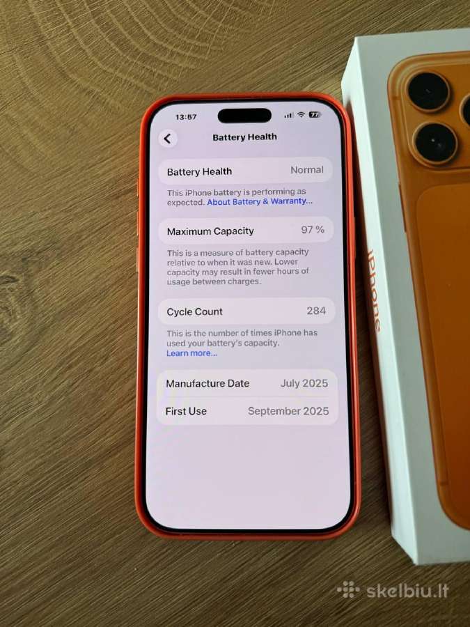 iPhone 17 pto max 256gb - nuotraukos Nr. 5