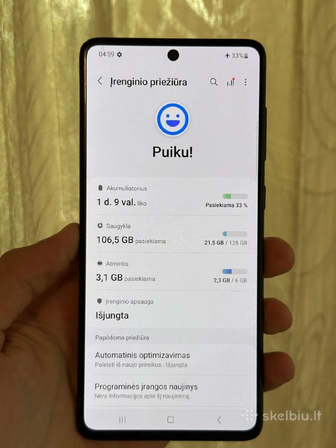 Samsung Galaxy A71 128gb - nuotraukos Nr. 5