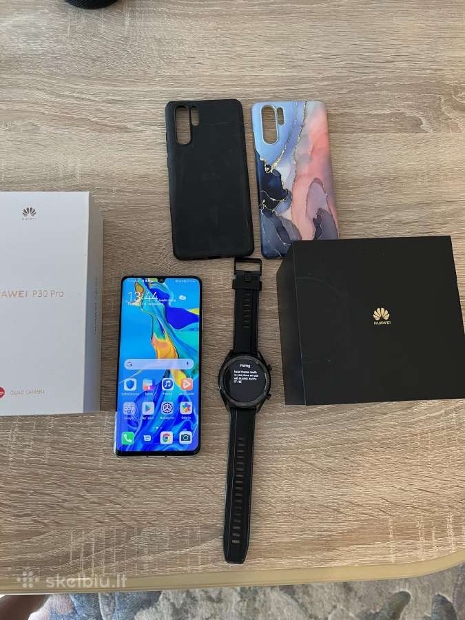 Parduodamas Huawei P30 Pro 128 GB + Huawei Watchgt - nuotraukos Nr. 2