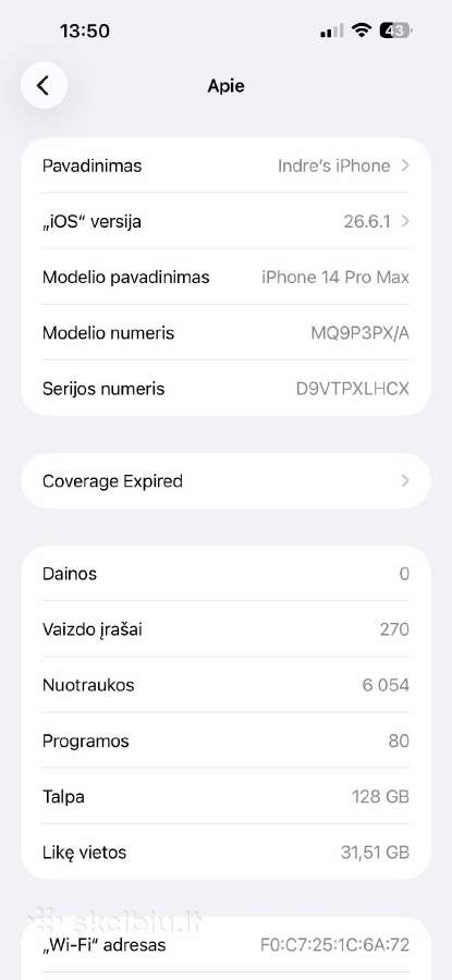 iPhone 14 pro max - nuotraukos Nr. 8