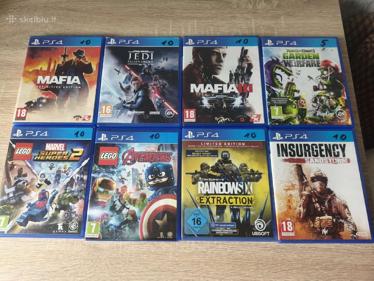 Sony Playstation 4 Slim 1tb + 8 CD - nuotraukos Nr. 2