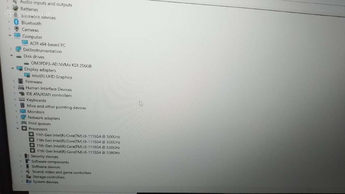 Dell Vostro 143000 i3-1115g3/ssd238gb/8ram - nuotraukos Nr. 9