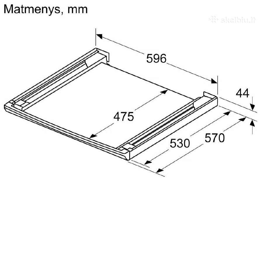 Sujungimo rėmelis Bosch Wtz27500 - nuotraukos Nr. 3