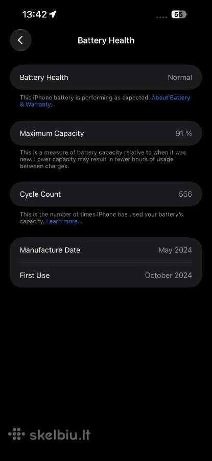 iPhone 15 Pro Max 256 GB – Blue Titanium - nuotraukos Nr. 8