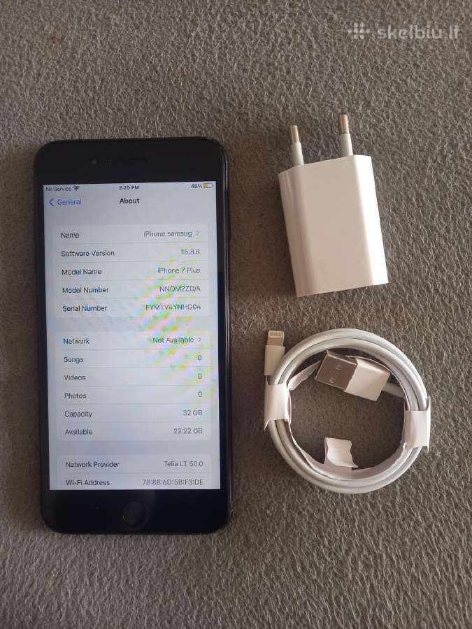 iPhone 7 plius 32gb 100% baterija - nuotraukos Nr. 2
