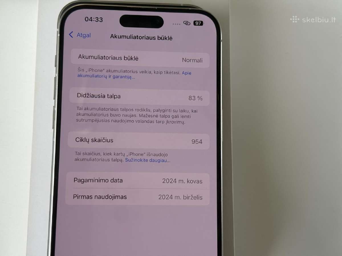 iPhone 15 Pro Max 256gb - nuotraukos Nr. 11