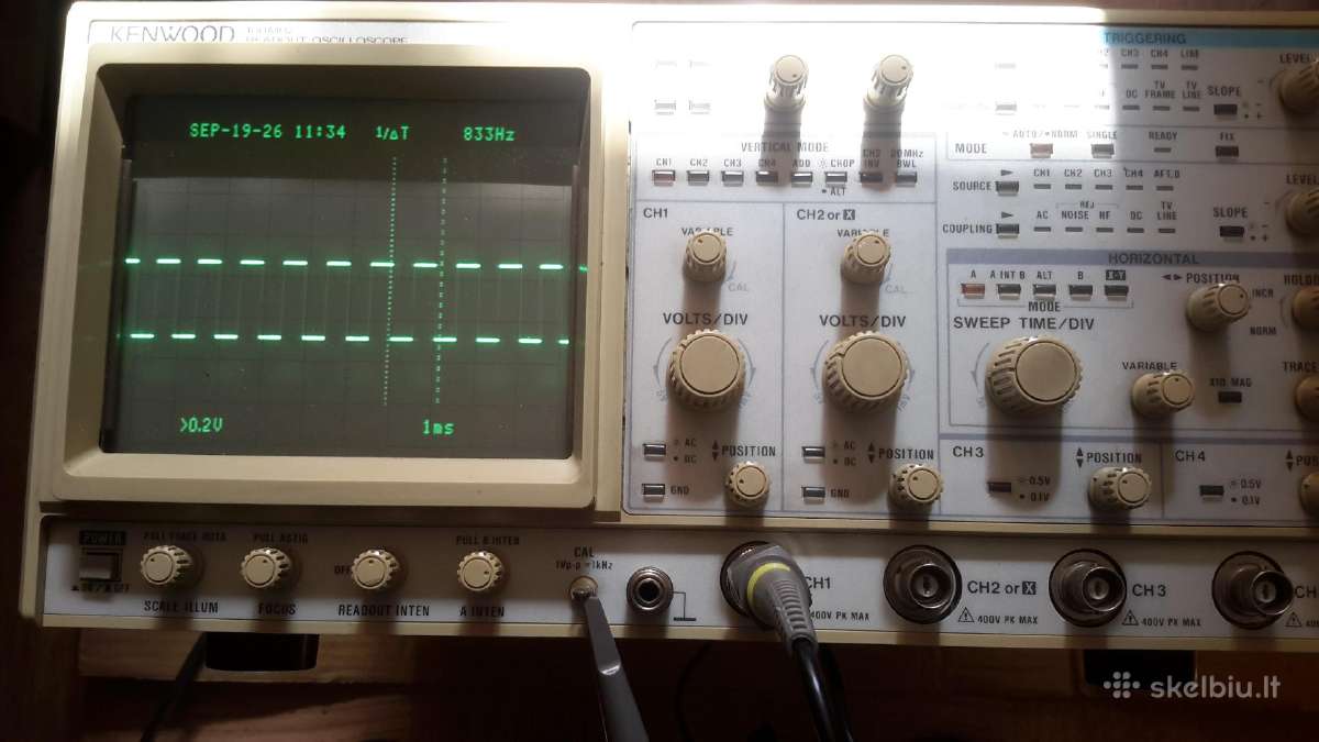 Oscilografas 100mhz - nuotraukos Nr. 3
