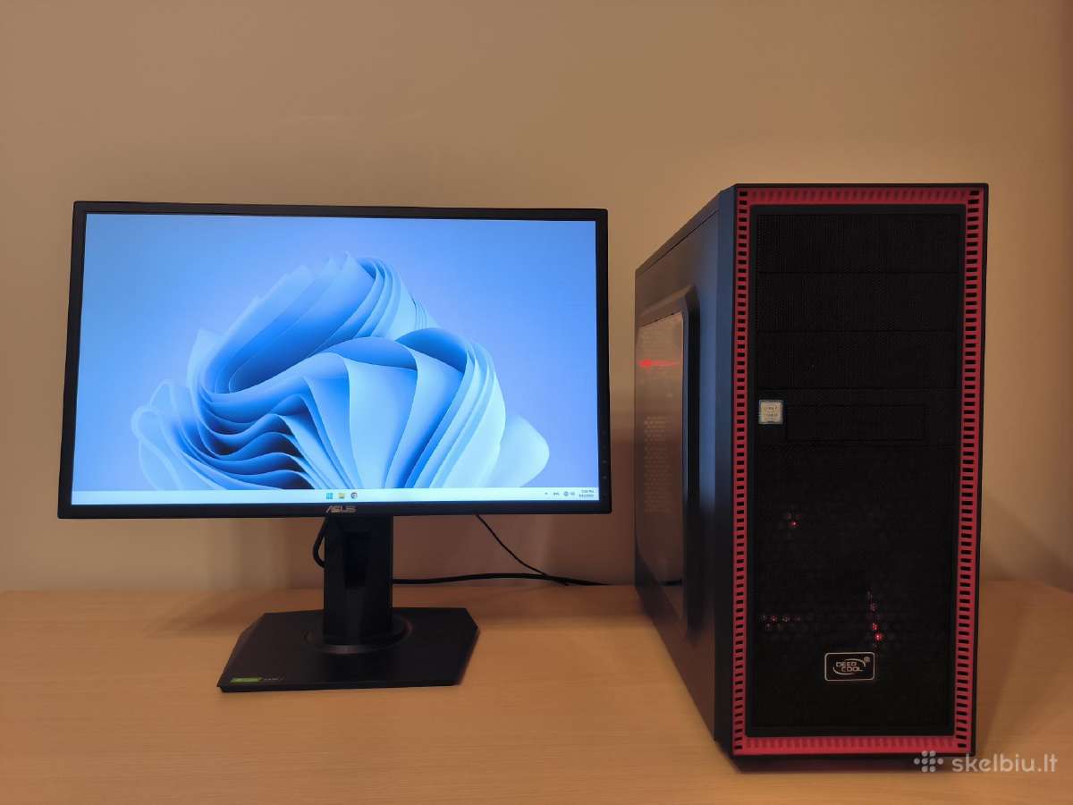 Pc i5-8400/gtx1660ti Rog/16gb+165hz monitorius - nuotraukos Nr. 9