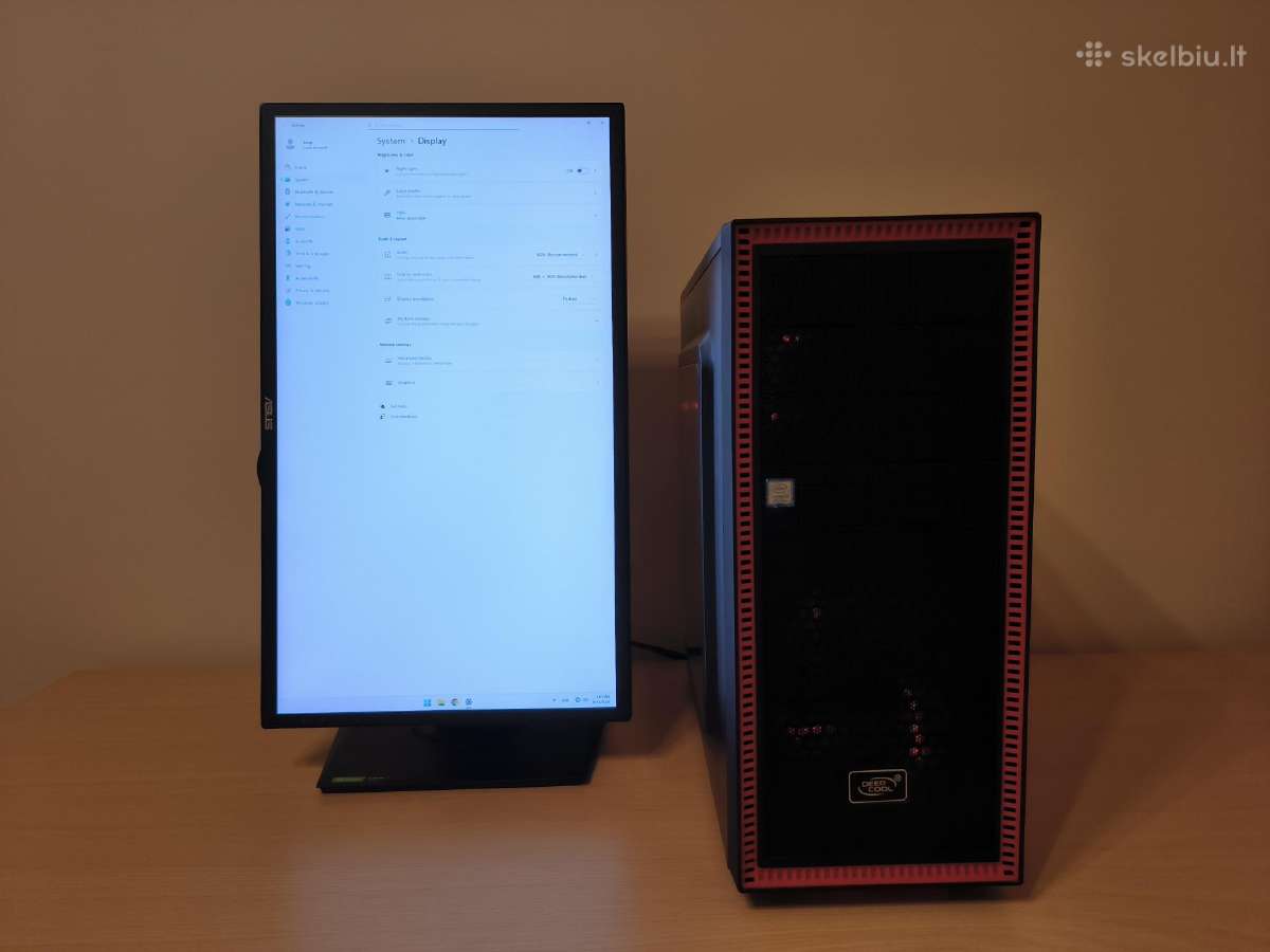 Pc i5-8400/gtx1660ti Rog/16gb+165hz monitorius - nuotraukos Nr. 10