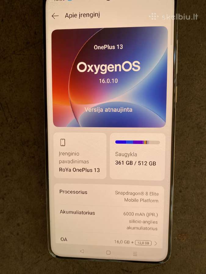 Oneplus 13 Global 16/512 - nuotraukos Nr. 8