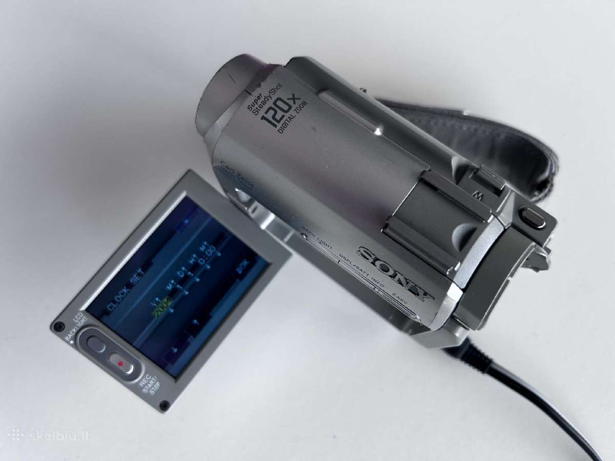 Sony Mini Dv kamera Dcr-hc20e - su defektu - nuotraukos Nr. 5