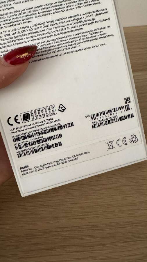 iPhone 13 (128 GB) - nuotraukos Nr. 8