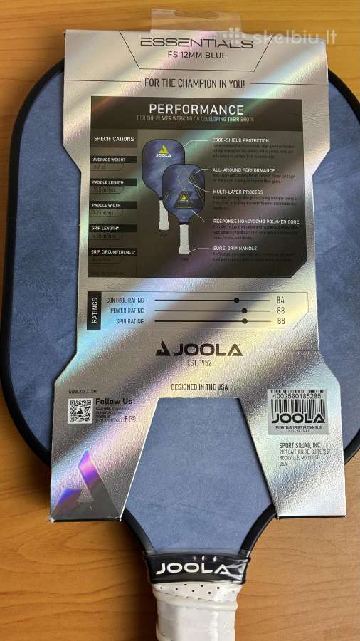 Joola Pickleball Essentials Blue raketė - nuotraukos Nr. 4