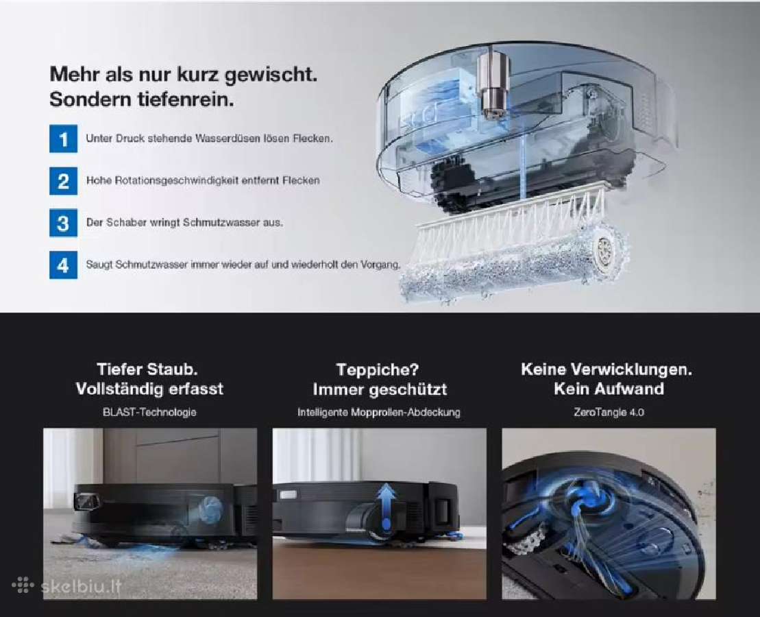 Ecovacs Deebot X12 Pro Omni Silver - nuotraukos Nr. 21