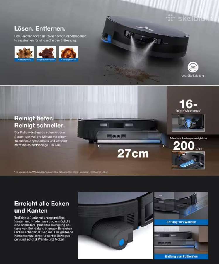 Ecovacs Deebot X12 Pro Omni Silver - nuotraukos Nr. 22