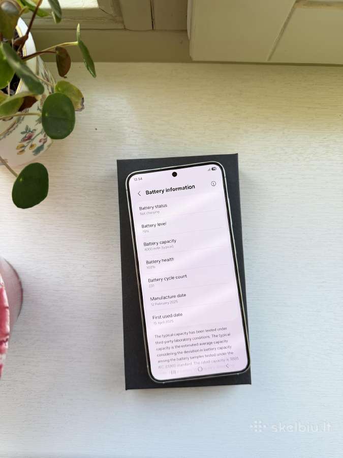 Samsung Galaxy S25 256gb Idealios būklės - nuotraukos Nr. 10