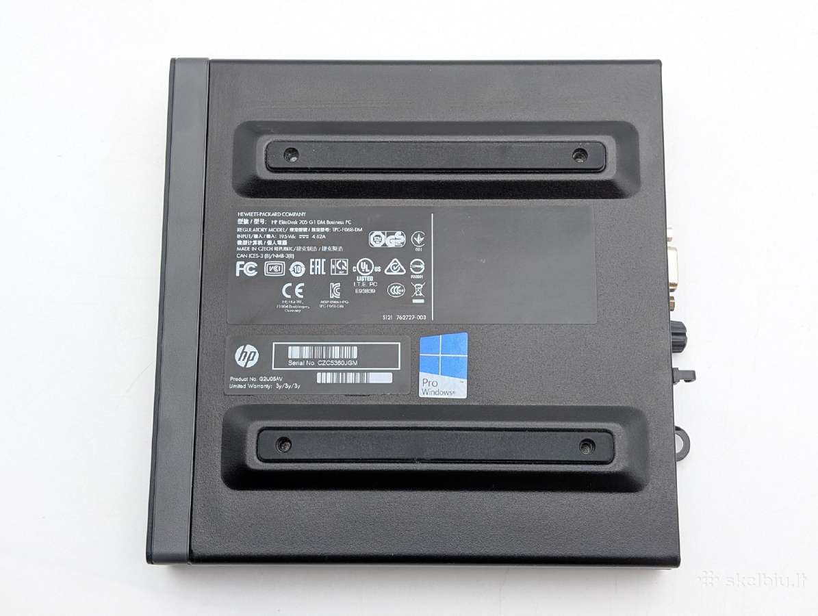 Hp Elitedesk 705 G1 Mini Pc A8 Pro/16gb/128gb - nuotraukos Nr. 5