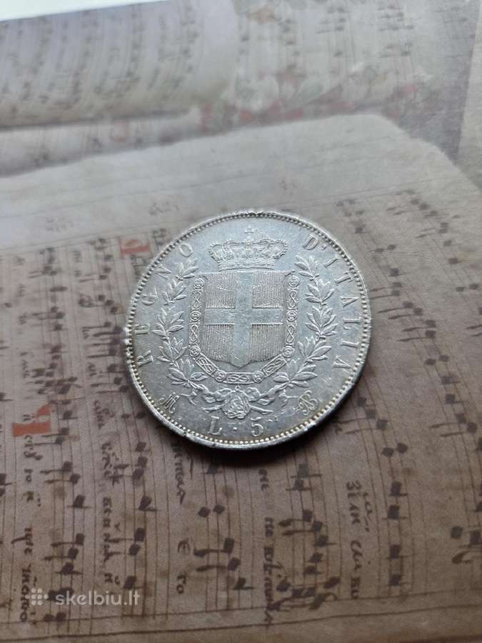5 lire + 5 franc - nuotraukos Nr. 2