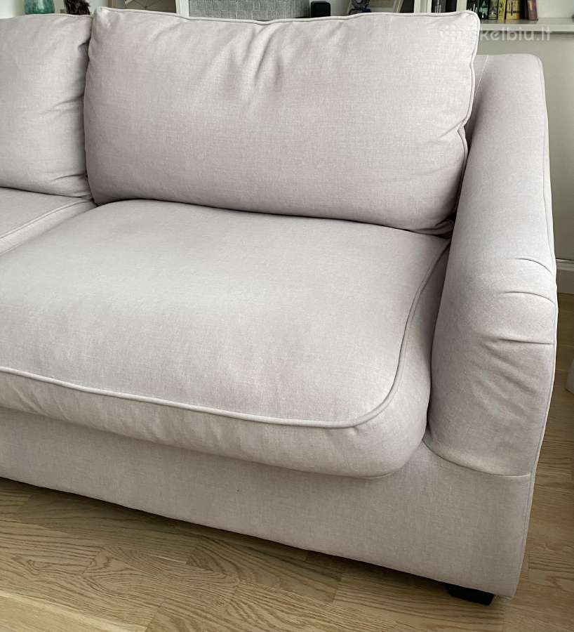 Sofa-lova su pūkinėmis pagalvėmis - nuotraukos Nr. 2