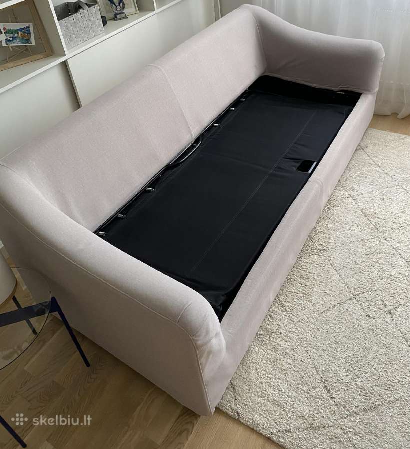 Sofa-lova su pūkinėmis pagalvėmis - nuotraukos Nr. 3
