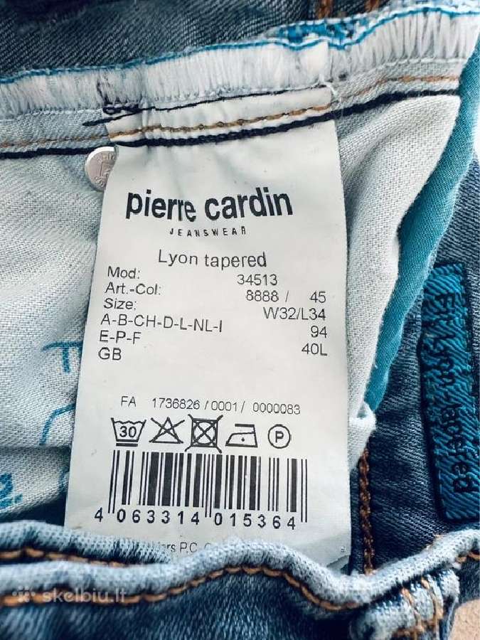 Pierre Cardin „Lyon Tapered“ Futureflex džinsai - nuotraukos Nr. 7
