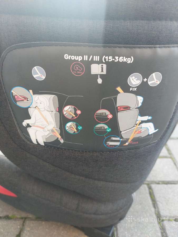 Kinderkraft automobilio kėdutė 15-36kg Isofix - nuotraukos Nr. 2