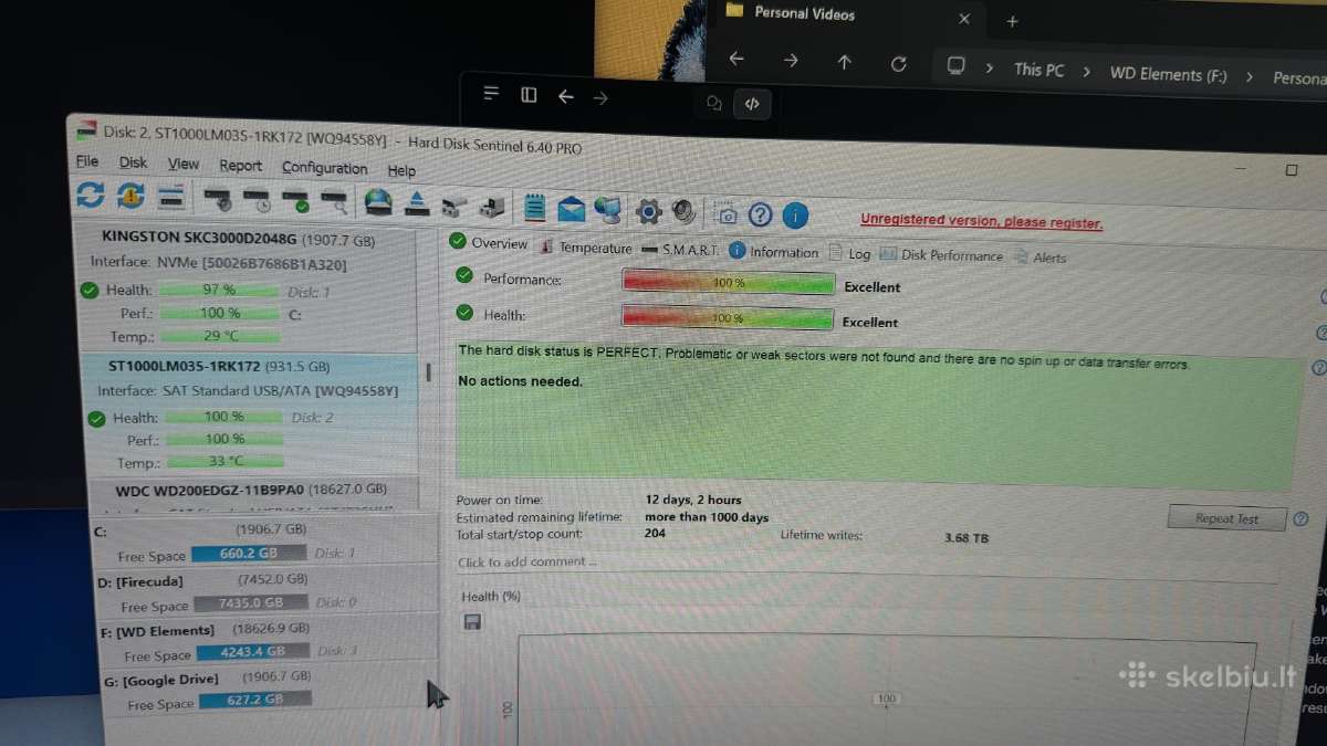 Transcend HDD 1tb storejet 25m3 usb 3.0 - nuotraukos Nr. 2