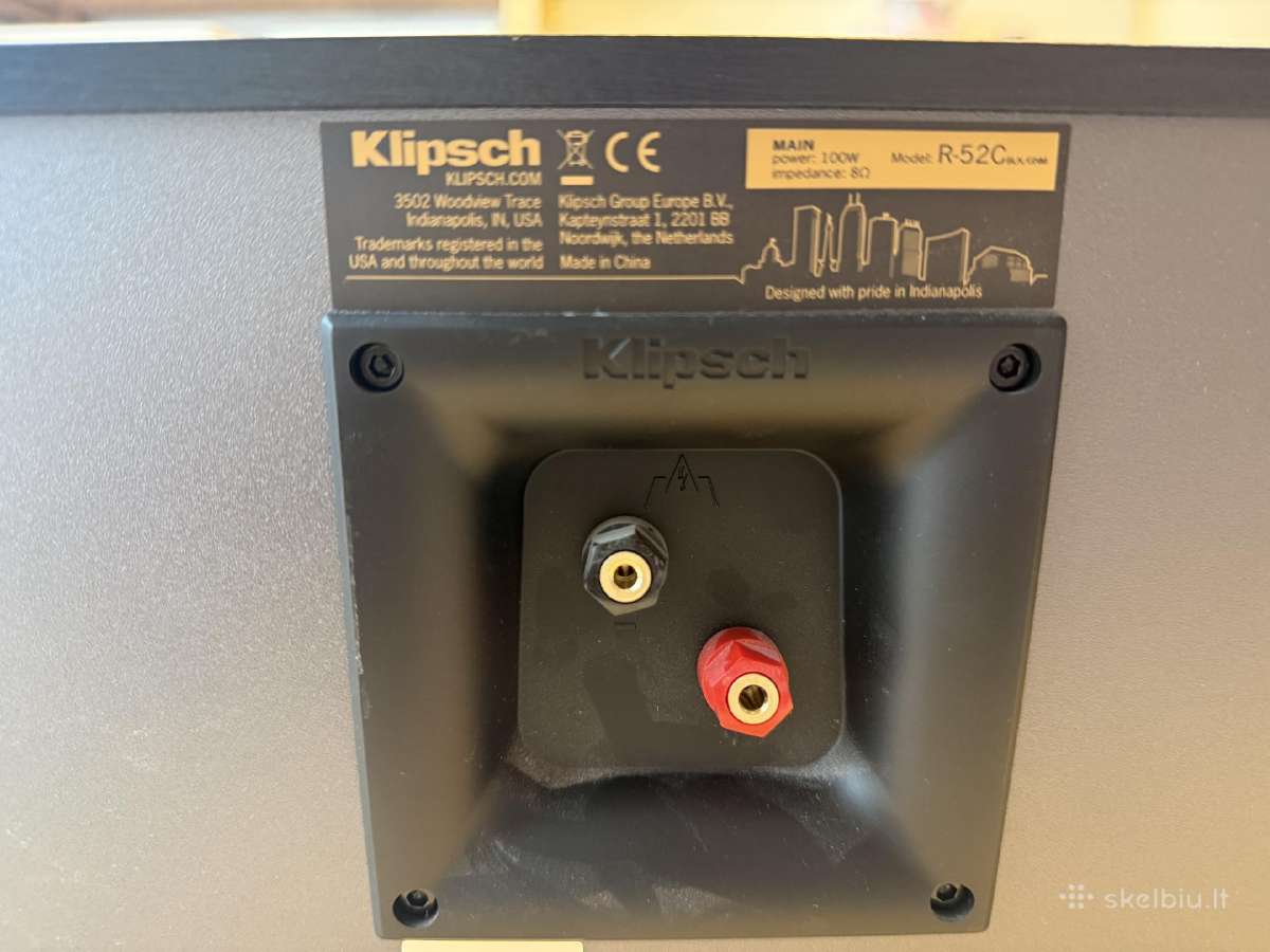Klipsch R-52c centrinė kolonėlė - nuotraukos Nr. 4