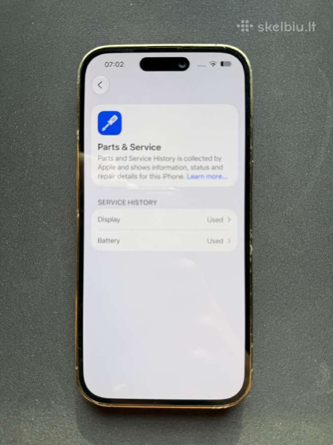 iPhone 14 pro gold 100% battery health - nuotraukos Nr. 5