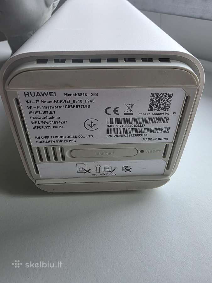 4G huawei matšrutizatorius B818-263 - nuotraukos Nr. 7