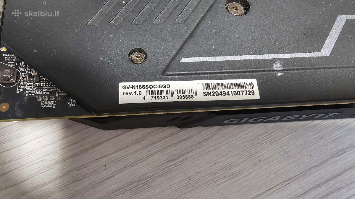 Gigabyte Gtx 1660 Super Oc 6g - nuotraukos Nr. 5