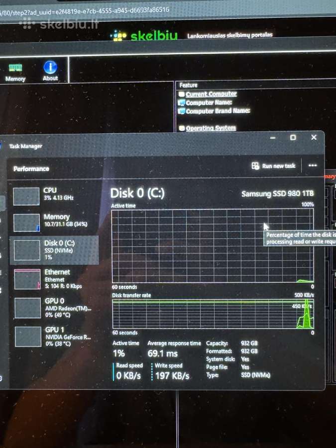 Žaidimų kompiuteris – Ryzen 7 7800x3d + Rtx 4070 S - nuotraukos Nr. 7