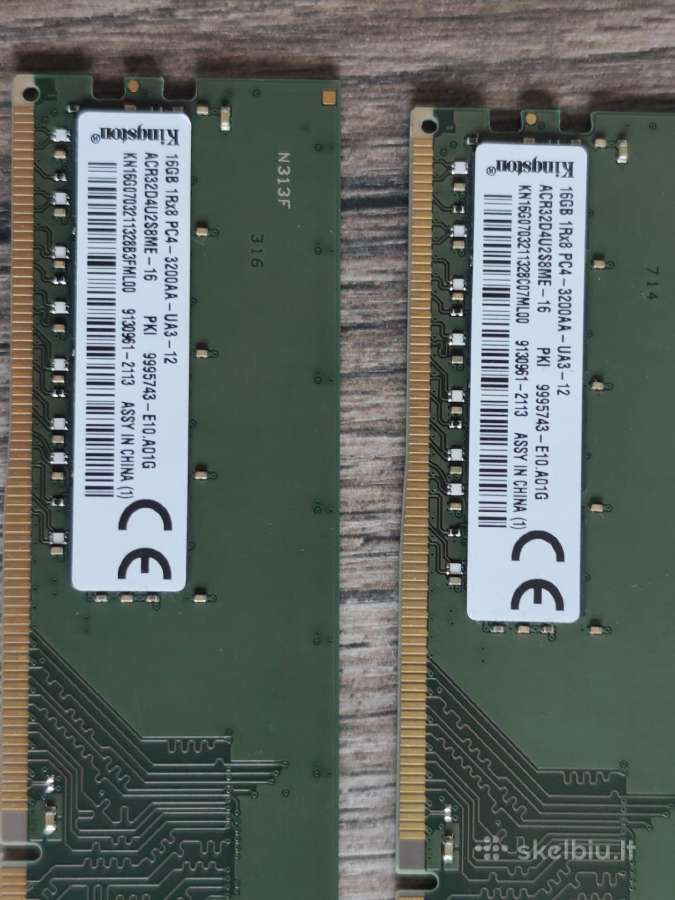 Ddr4 2x16gb 3200mhz Kingston - nuotraukos Nr. 2