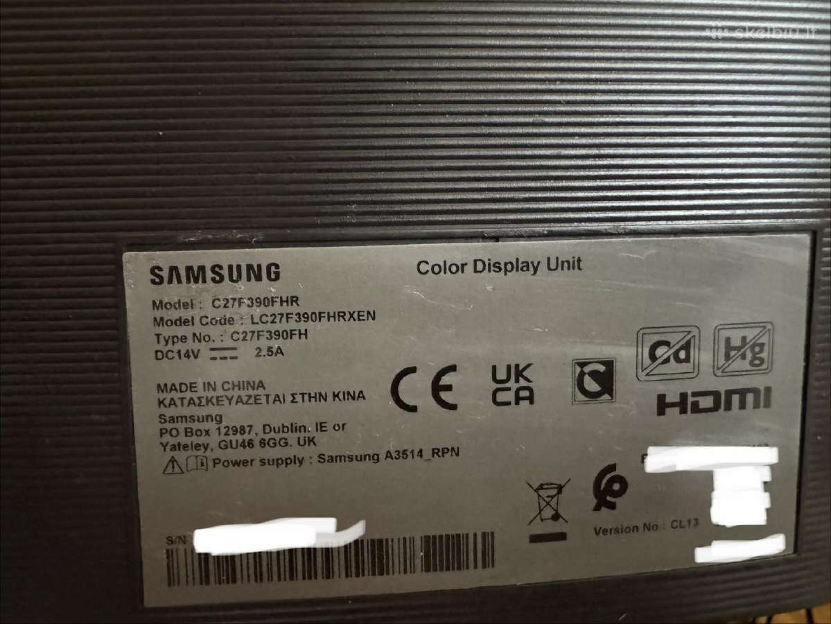 Monitorius Samsung C27f390fhr 60hz - nuotraukos Nr. 7