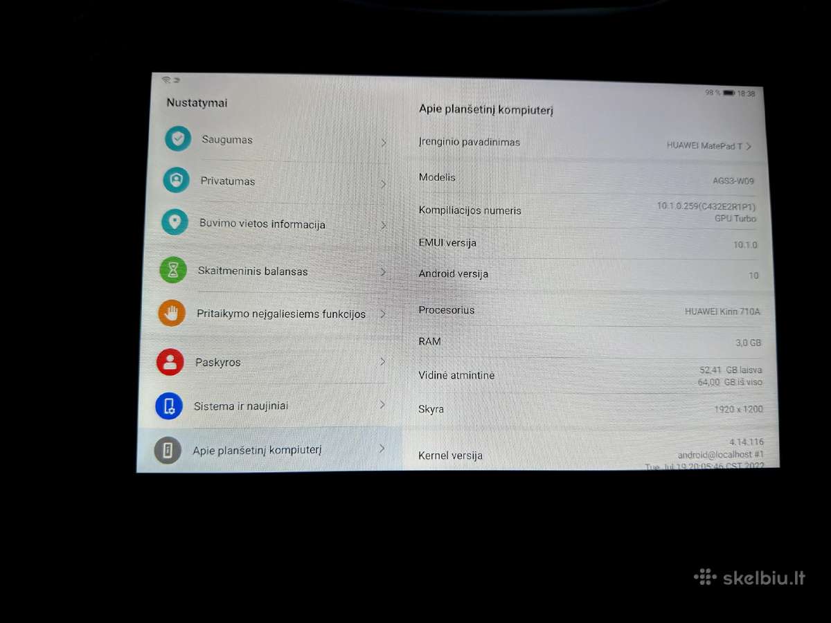 Huawei Matepad T10s - nuotraukos Nr. 4