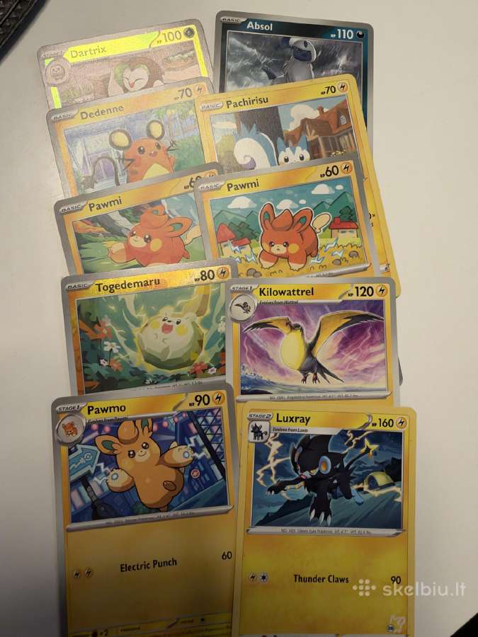 Pokemon originalios kortelės - nuotraukos Nr. 3