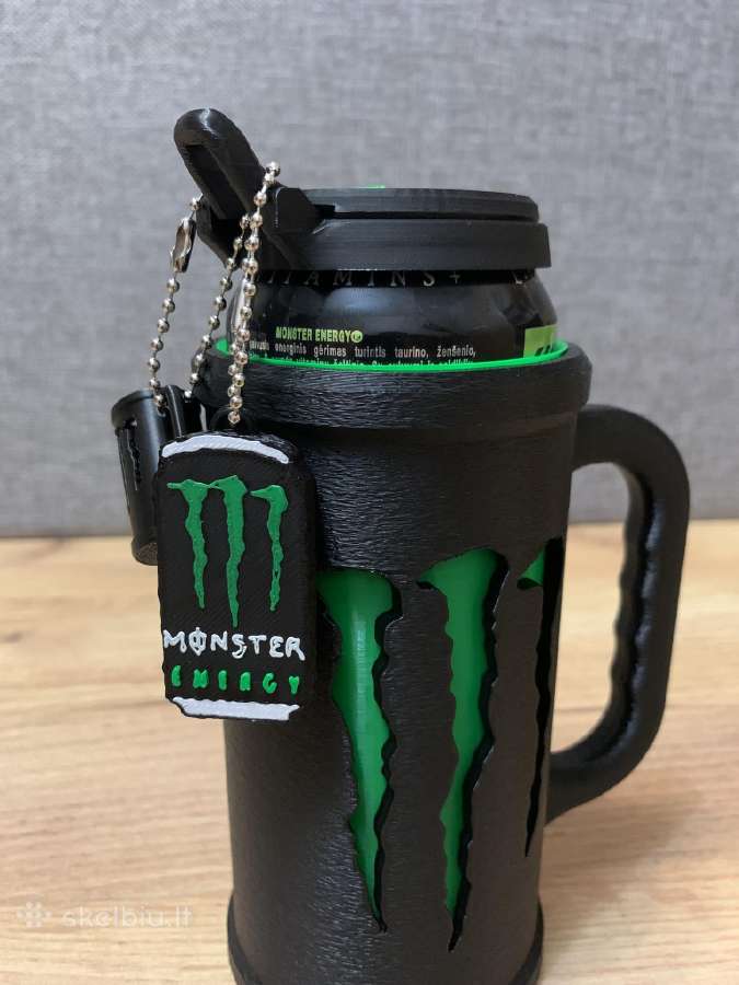 Monster Energy skardinės Dėklas Puodelis-rinkinys - nuotraukos Nr. 13