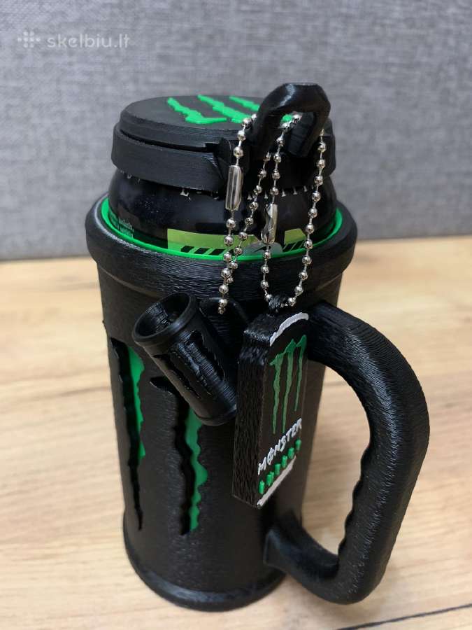 Monster Energy skardinės Dėklas Puodelis-rinkinys - nuotraukos Nr. 3