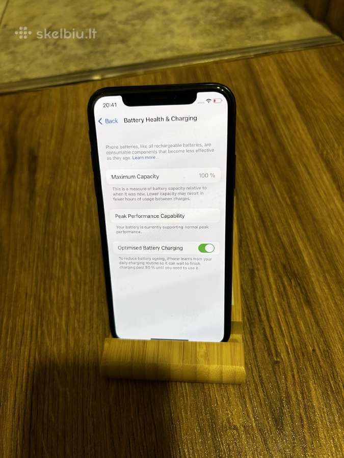 iPhone X 64gb baterija 100 - nuotraukos Nr. 3
