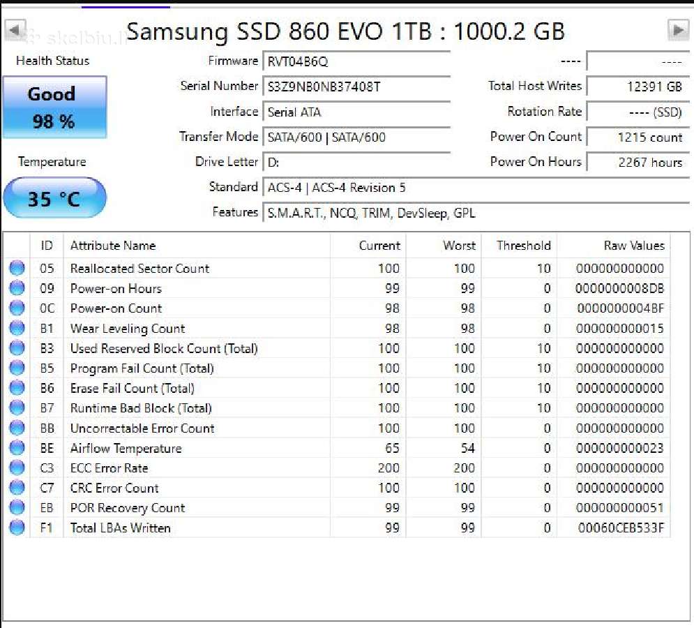 Samsung 1tb SSD - nuotraukos Nr. 3