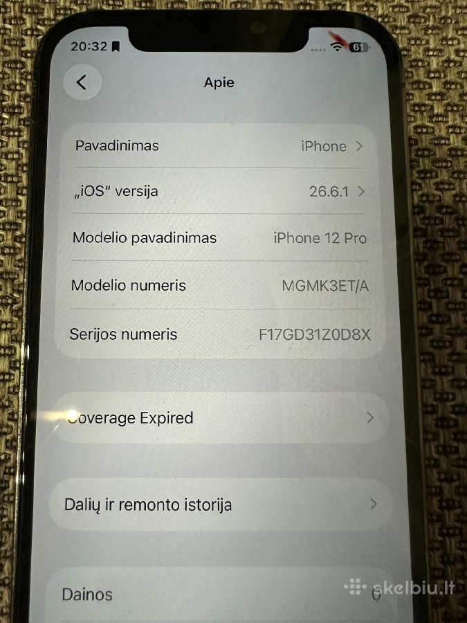 Parduodu iPhone 12 pro - nuotraukos Nr. 5