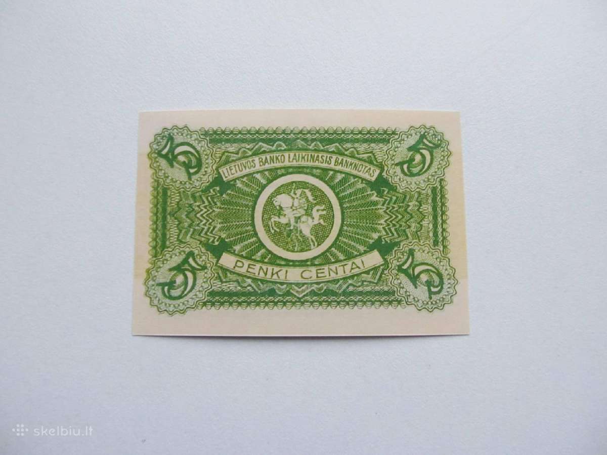 5 centai , Lietuva , 1922 rugsėjis - nuotraukos Nr. 2