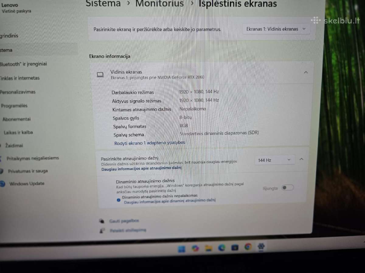 Lenovo Legion 5 – i7 / Rtx 2060 / 144 Hz - nuotraukos Nr. 4