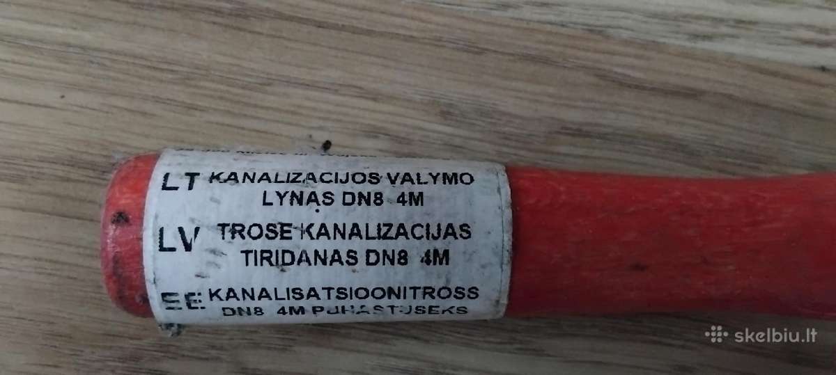 Pigiai naujas kanalizacijos valymo lynas 4 m. - nuotraukos Nr. 2