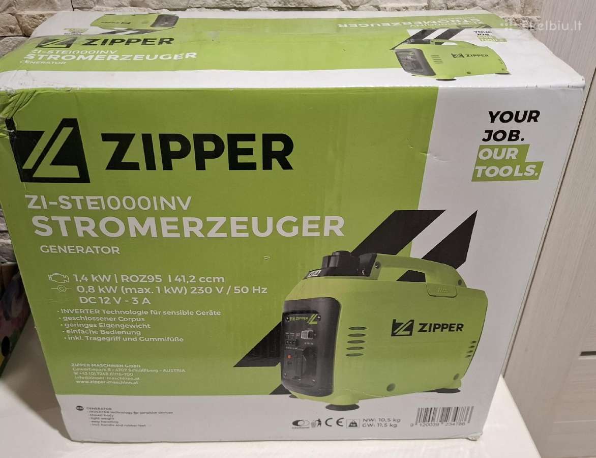 Mažas inverterinis el. generatorius Zipper 1,4 kw - nuotraukos Nr. 4
