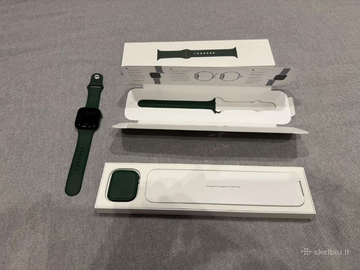 Parduodu Apple Watch 7 Green 45mm GPS - nuotraukos Nr. 2